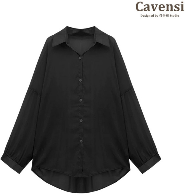 【Cavensi】春夏大尺碼雪紡紗罩衫套裝(M-4XL) - 透膚長袖防曬襯衫 + 胸墊背心 百搭時尚