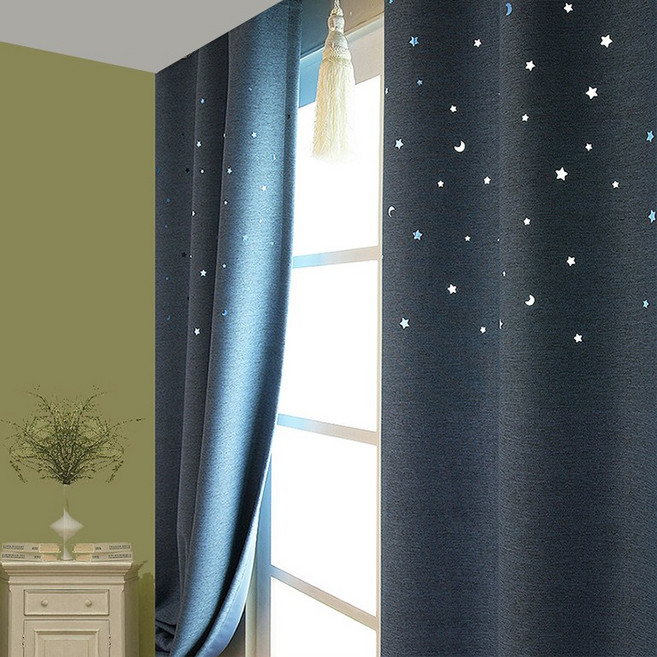 DECOREAN 국산 항균 별 암막 커튼