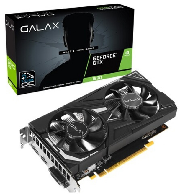 갤럭시 갤럭시 갤라즈 GALAX 지포스 GTX 1630 EX BLACK OC D6 4GB