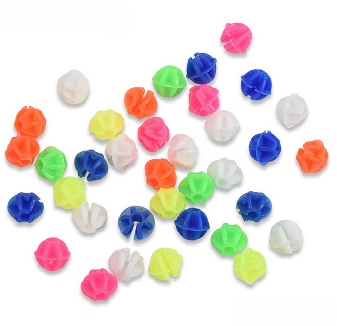 자전거 악세사리 바퀴 휠 장식 비즈 구슬 야광 안전 야간, 원색 10개