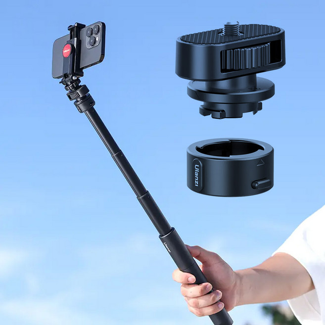 고퀵2 1/4인치 어댑터 마운트세트 액션캠용 마그네틱 퀵릴리즈 울란지 정품 Go Quick II CO16, 1개