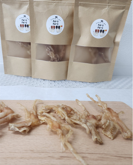 강아지 수제간식 강아지푸드 무뼈닭발 치석제거 펫푸드 봉봉펫스낵타임, 1개, 40g