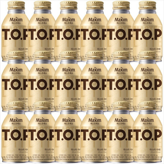 티오피 마스터 라떼, 275ml, 18개