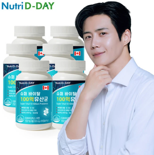 뉴트리디데이 슈퍼 바이탈 100억 유산균 6병 총18개월분, 90회분, 6개 - 쿠팡