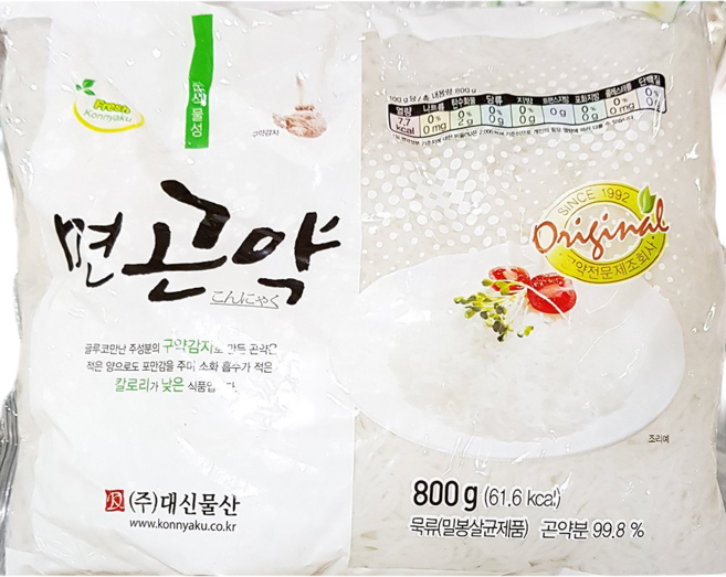 대신 면 곤약 800g X10 업소용 식당용, 10개