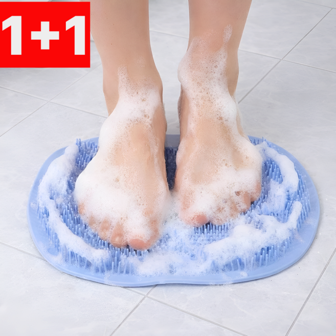 진수앤영 발냄새 각질제거 풋브러쉬 발매트, 블루(blue), 1개, 2개입, 200g