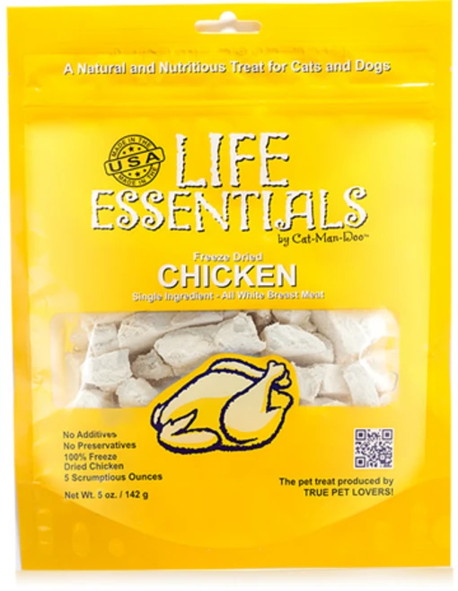 캣만두 라이프 에센셜 동결건조간식, 치킨, 142g, 4개 - 쿠팡