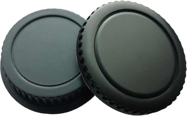 시그니프 카메라 캐논 EOS RF마운트 호환 바디캡 렌즈뒷캡 세트, 1세트, 캐논 RF마운트 호환 바디캡 렌즈뒷캡 세트