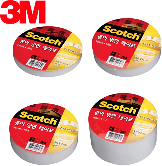 3M 스카치 종이 양면 테이프, 종이양면테이프 48mm