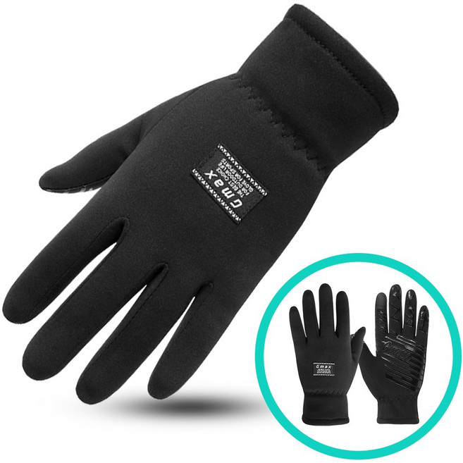 지맥스 기능성 스트레치 스마트터치 여성용 겨울 방한장갑 파크골프