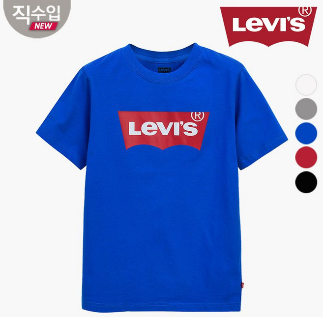 리바이스 키즈 배트윙 티셔츠 반팔 L VOM11QTS57 키즈