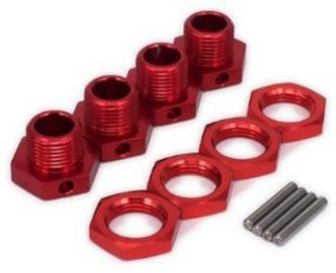 YSIDO 알루미늄 육각 휠 너트 어댑터 1/8 ZDRacing Summit E-Revo ARRMA Buggy HSP 94762 94081 RC 자동차, 04 17mm Red, 한개옵션1