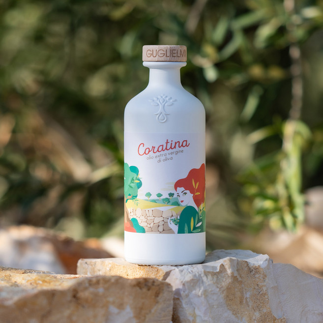굴리엘미 모노컬티바 코라티나 엑스트라버진 올리브오일, 1세트, 500ml