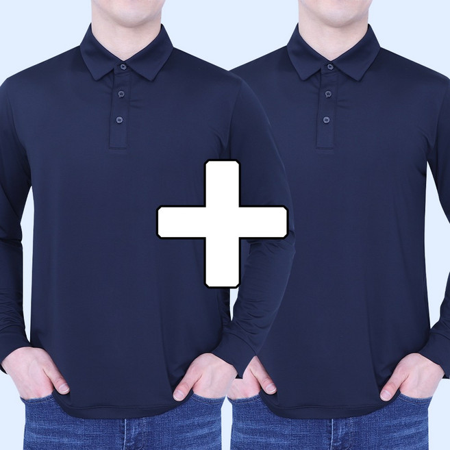 꽃중년 여름카라티셔츠 냉감 원플러스원 빅사이즈