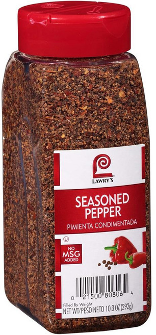 Lawry's 양념 후추 검은 후추 단고추 빨간 피망 및 향신료, 1개, 292g