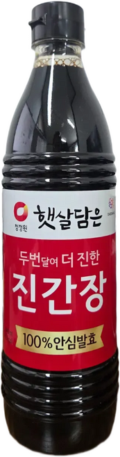 청정원 진간장 진한맛, 5개, 840ml