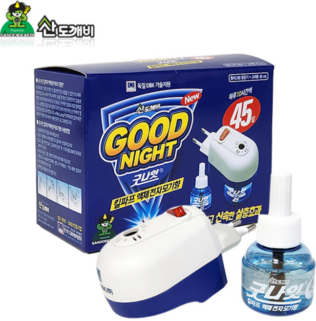 굿나잇 킬파프 액체 전자 모기향 세트, 1개, 45ml