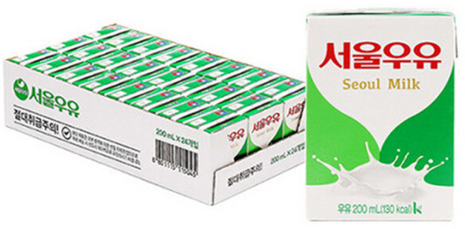 서울우유 멸균우유, 24개, 200ml