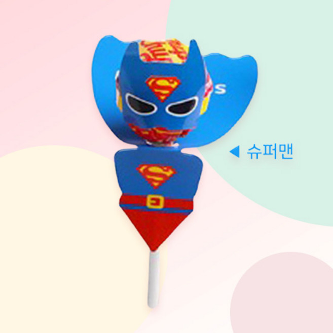 [파티지] 히어로풍선 모음 / 생일풍선 세트 배트맨 아이언맨 스파이더맨풍선, HR_D_DIY 사탕포장 6개 (1장)_슈퍼맨