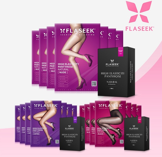 플레시크 고탄력 팬티 스타킹 내추럴 타입 / 망사 레이스 반 스타킹 양말 승무원 학생 니삭스 보정 속옷 스타킹 시스루 벌크 묶음 세트 하이퀄리티 / 투명 고탄력 팬티 스타킹