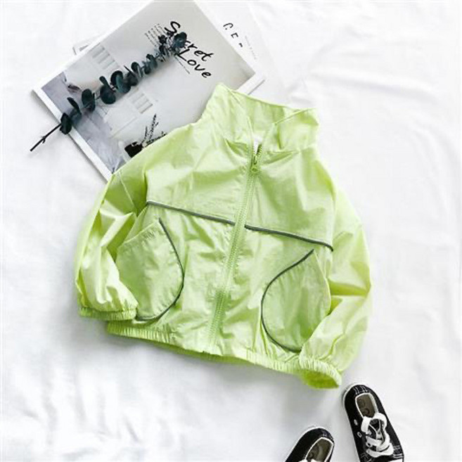 룩앤필 아동 반사라인 바람막이 자켓 봄여름 경량 점퍼