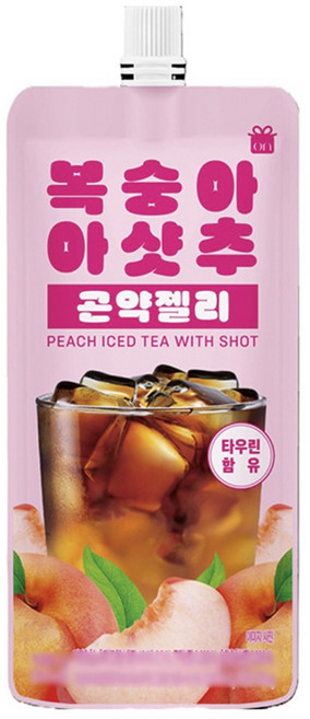 복숭아 아샷추 곤약젤리, 15개, 120g