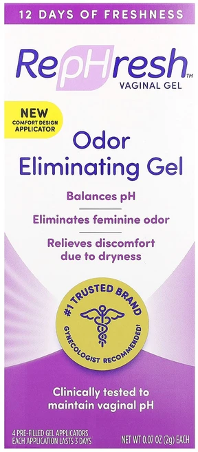 단백질 비타민 철분 마그내슘 칼슘 Rephresh Vaginal Gel 냄새 제거 젤 미리 채워진 젤 애플리케이터 4개 개당 2g(0.07oz) 고루고루섭취해주세요, RephreshVaginalGel냄새제거젤미리채워진젤애 - 쿠팡