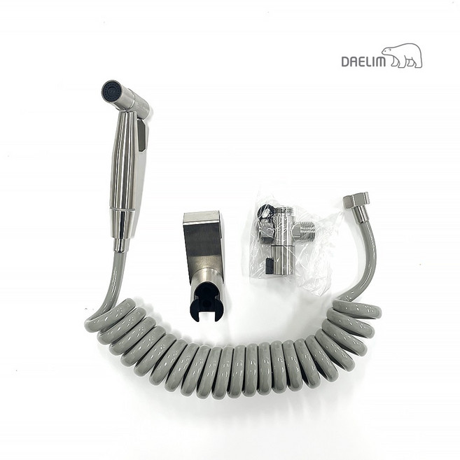 대림바스 무광 화장실청소건 스텐 스프레이건 코일줄 3m 세트 DL-P4069