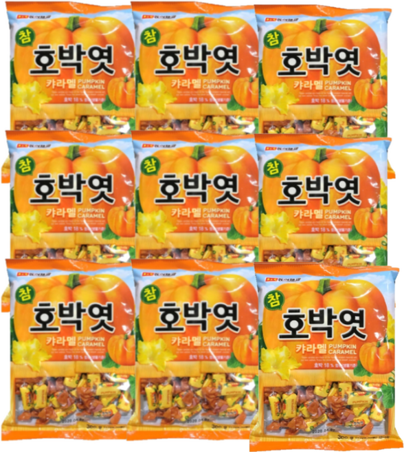 동아제과 참호박엿, 300g, 9개