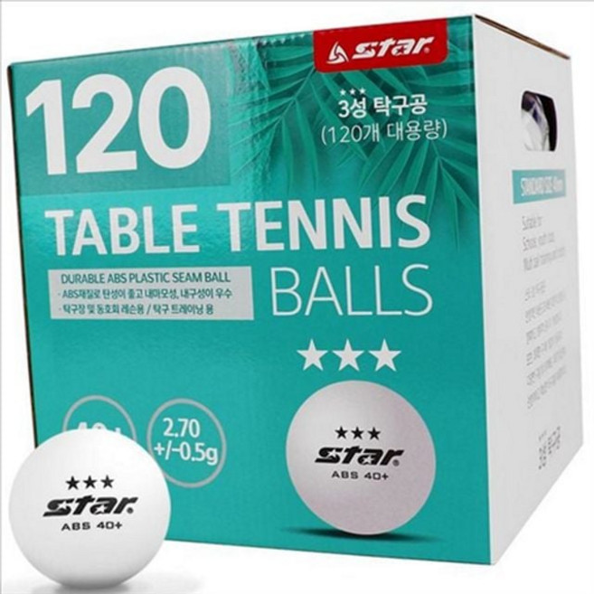 에버라스트 3성 탁구공 벌크 오렌지, 120개입, 오렌지 120개입, 1개