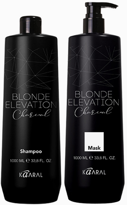 카랄 차콜 레드아웃 보색 샴푸+트리트먼트 세트, 1개, 1L