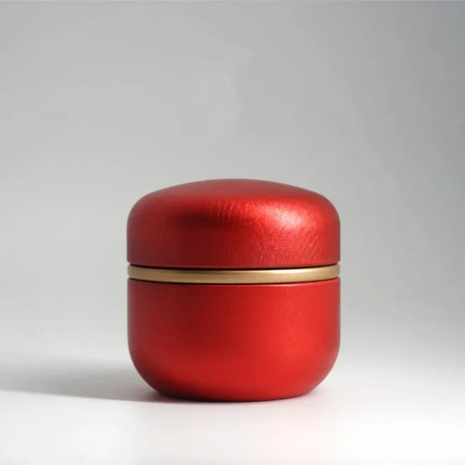 스너그데이즈 소형 화장 유골함 미니 기념품 철제 유골함 장례식 관 애완동물 기념 유골함 인간 애완동물, 08 빨간색