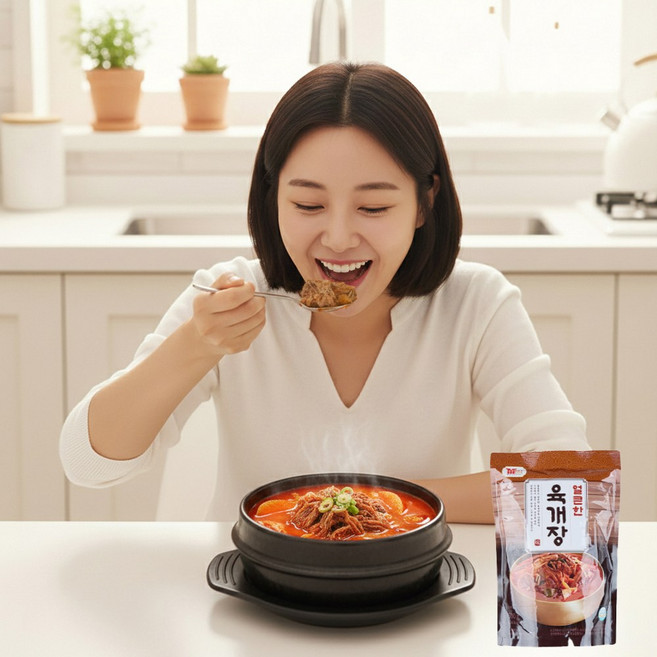 국내산 소고기 얼큰 육개장 사골육수 전통방식 HACCP 인증, 4개, 500g