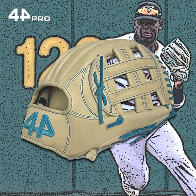 44 외야 야구글러브 페라자 게임모델 KPGM-018, 좌투(오른손 착용), 1개, 베이지/그린