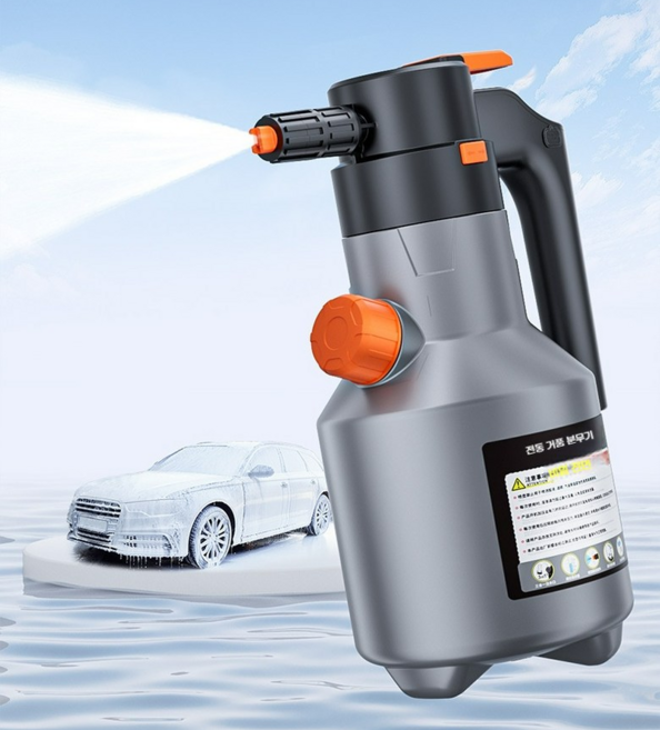 Suitu 수이투 전동 폼건 충전식 압축분무기, gray, 1개