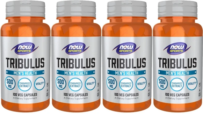 나우푸드 스포츠 남성 트리뷸러스 남가새 500mg 베지캡슐, 100정, 4팩 - 쿠팡