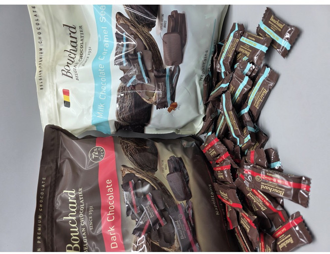 부샤드 밀크 카라멜 (씨솔트) 초콜릿 + 다크 초코 나폴리테인, 1세트, 640g