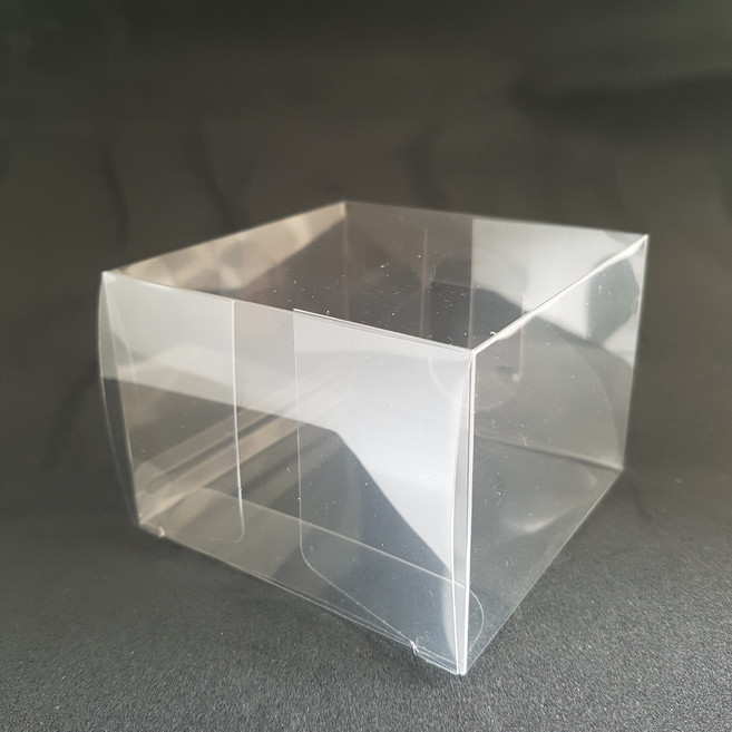 하이패키지 투명 페트 사각 케이스 82x82mm 높이60mm 25개 - 도넛설기 곶감단지 에그타르트한과박스용