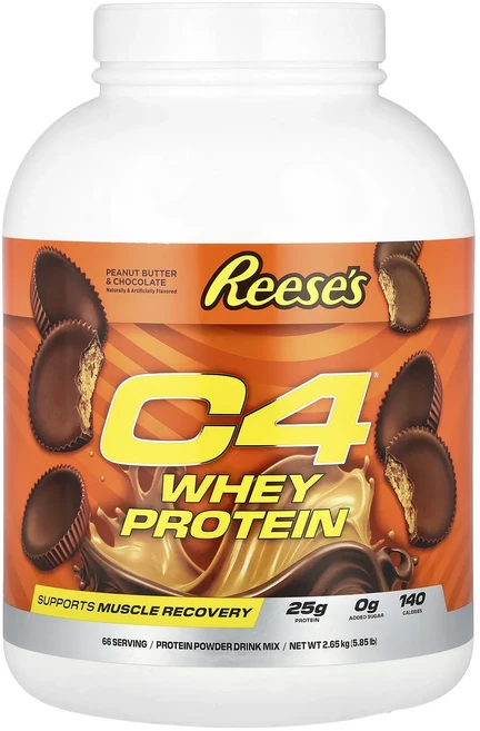 C4 / Cellucor C4® 유청 단백질 Rease's 땅콩 버터 및 초콜릿 2.65kg(5.85lbs), 265kg, 1개 - 쿠팡