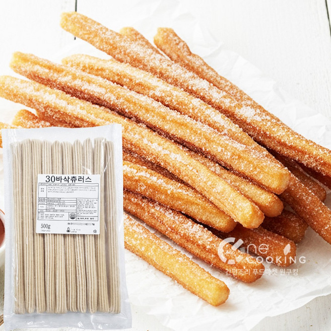 30cm 바삭 츄러스 500g 냉동생지 츄로스 카페 디저트 간식 [당일발송], 1개