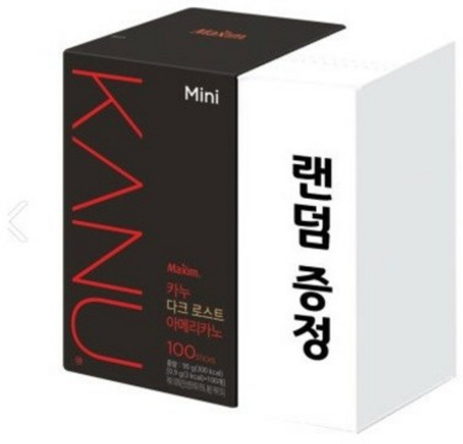 동서 카누 다크100+랜덤텀블러 /마일드미니100T+랜덤텀블러, 900mg, 100, 100개입