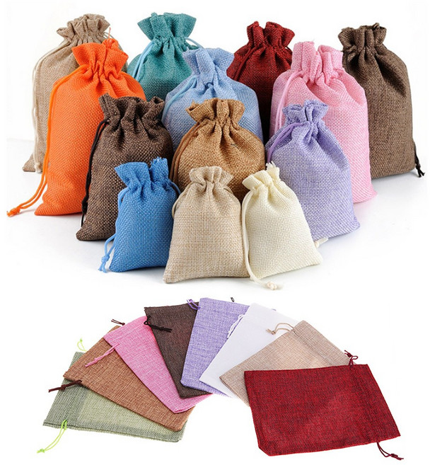 린넨 주머니 스트링 파우치 복주머니 방향제 선물, 린넨주머니(10x14)라이트그린