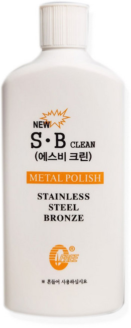 금속광택제S.B CLEAN 400g 고급금속광택제 동 신주 스텐 알루미늄 기타금속 기름때제거제 오물제거제 청소약픔 닦는약품, 400ml, 1개