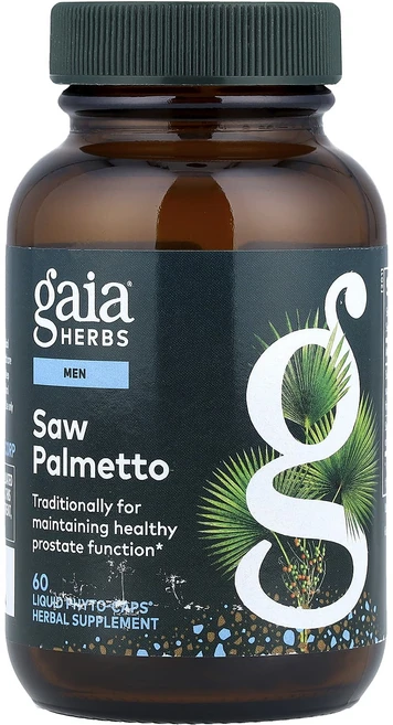 단백질 비타민 철분 마그내슘 칼슘 Gaia Herbs 남성용 쏘팔메토 액상 Phyto-Caps® 60정 고루고루섭취해주세요, GaiaHerbs남성용쏘팔메토액상PhytoCaps60정, 1개 - 쿠팡