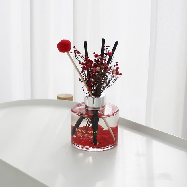 용자몰 20가지 색상의 실내방향제 컬러스톤 디퓨저, 1개, 100ml, 블랙체리