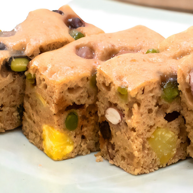 [민속식품명가] 보리떡/ 개별포장 / 식사대용 / 간식 / 저당/ 보리빵, 60g, 20개