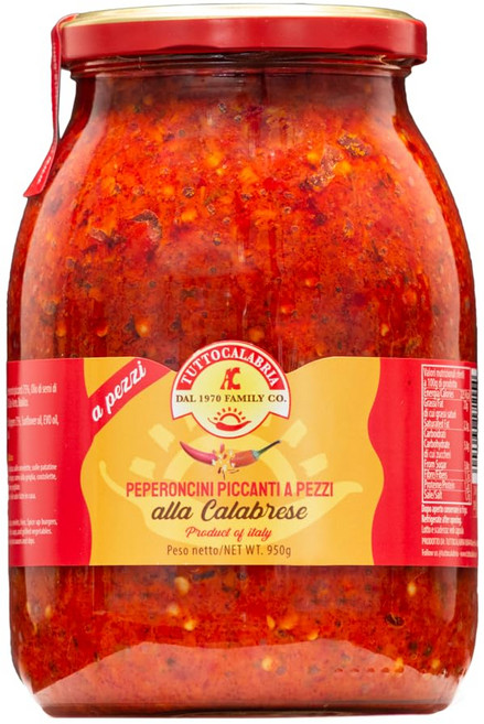 투토칼라브리아 으깬 칼라브리아 고추 페이스트/스프레드 TUTTOCALABRIA Crushed Calabrian Chili Pepper Paste/Spread 33.5 o, 1개, 950g
