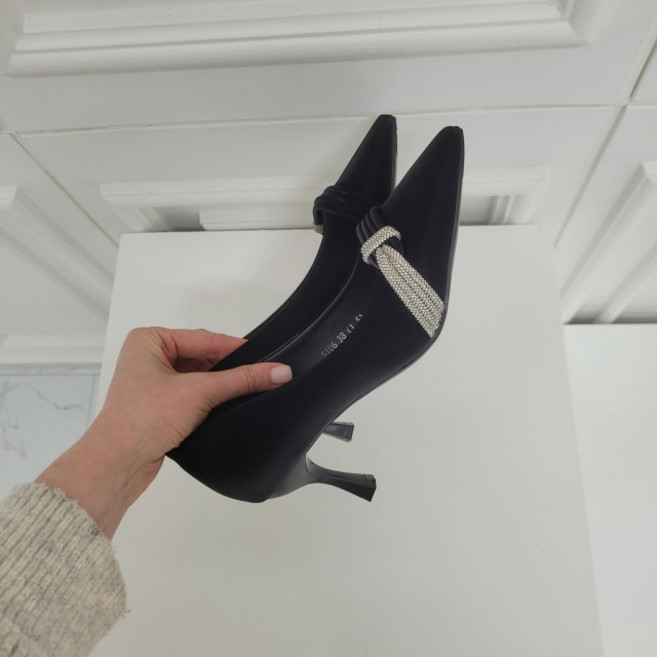 카이라 쥬얼리 스틸레토 하이힐 (6cm 2color)