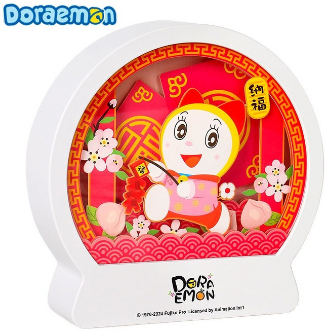 Doraemon 哆啦A夢 紙雕小夜燈, 哆啦美 納福, 哆啦美
