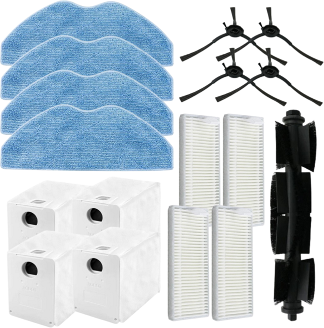 비브랜드 LG 코드제로 오브제컬렉션 R5 올인원 타워 로봇청소기 물걸레 먼지봉투 사이드 브러쉬 필터 호환 부품 교체, 1세트, 소모품